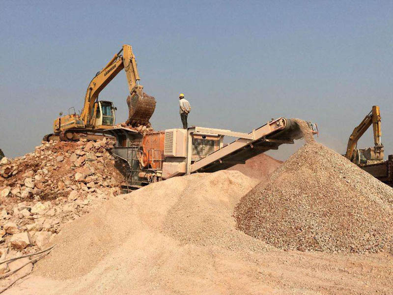 移动式建筑垃圾破碎站
